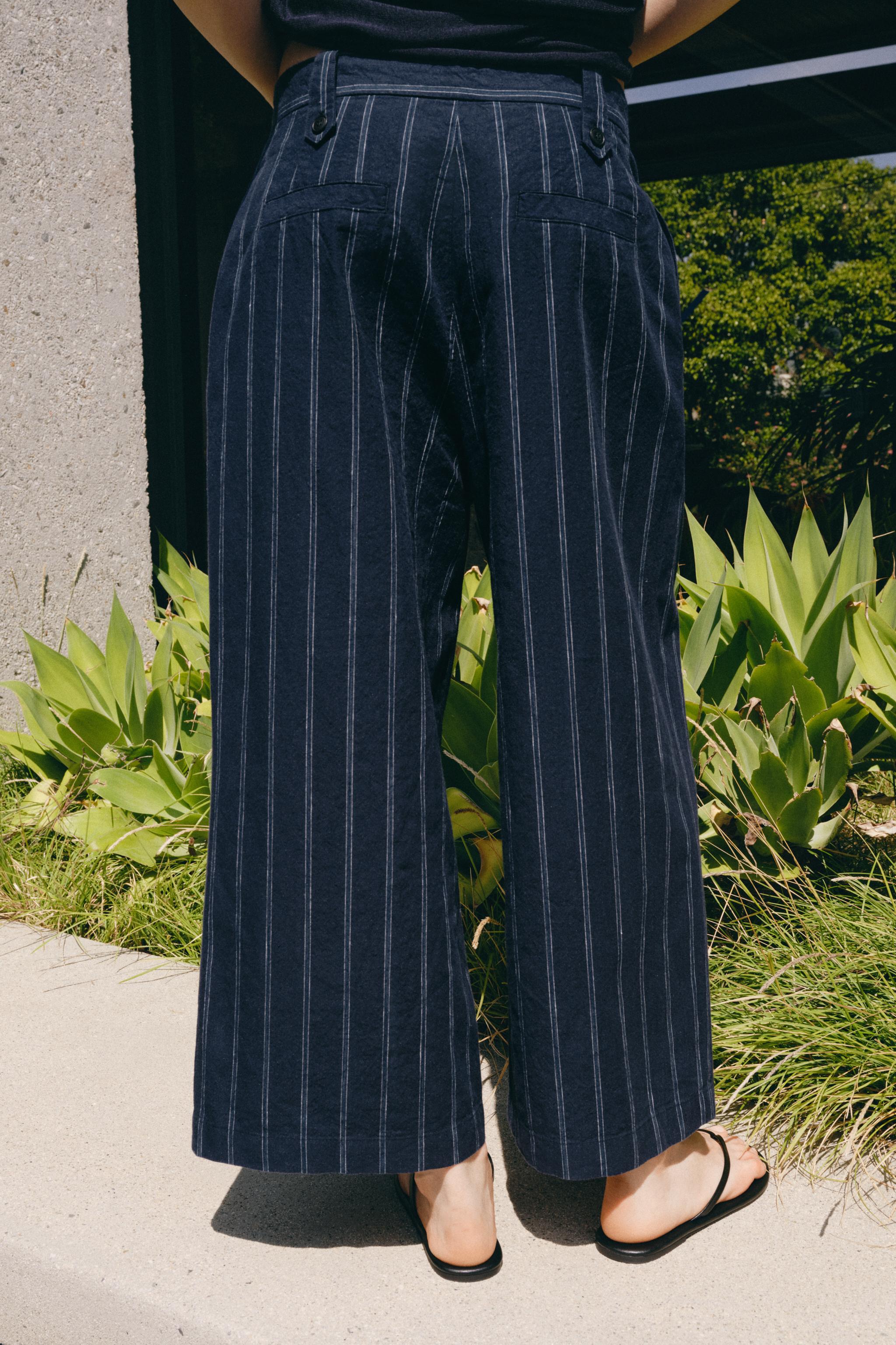 STRIPED LINEN PANTS ZW COLLECTION